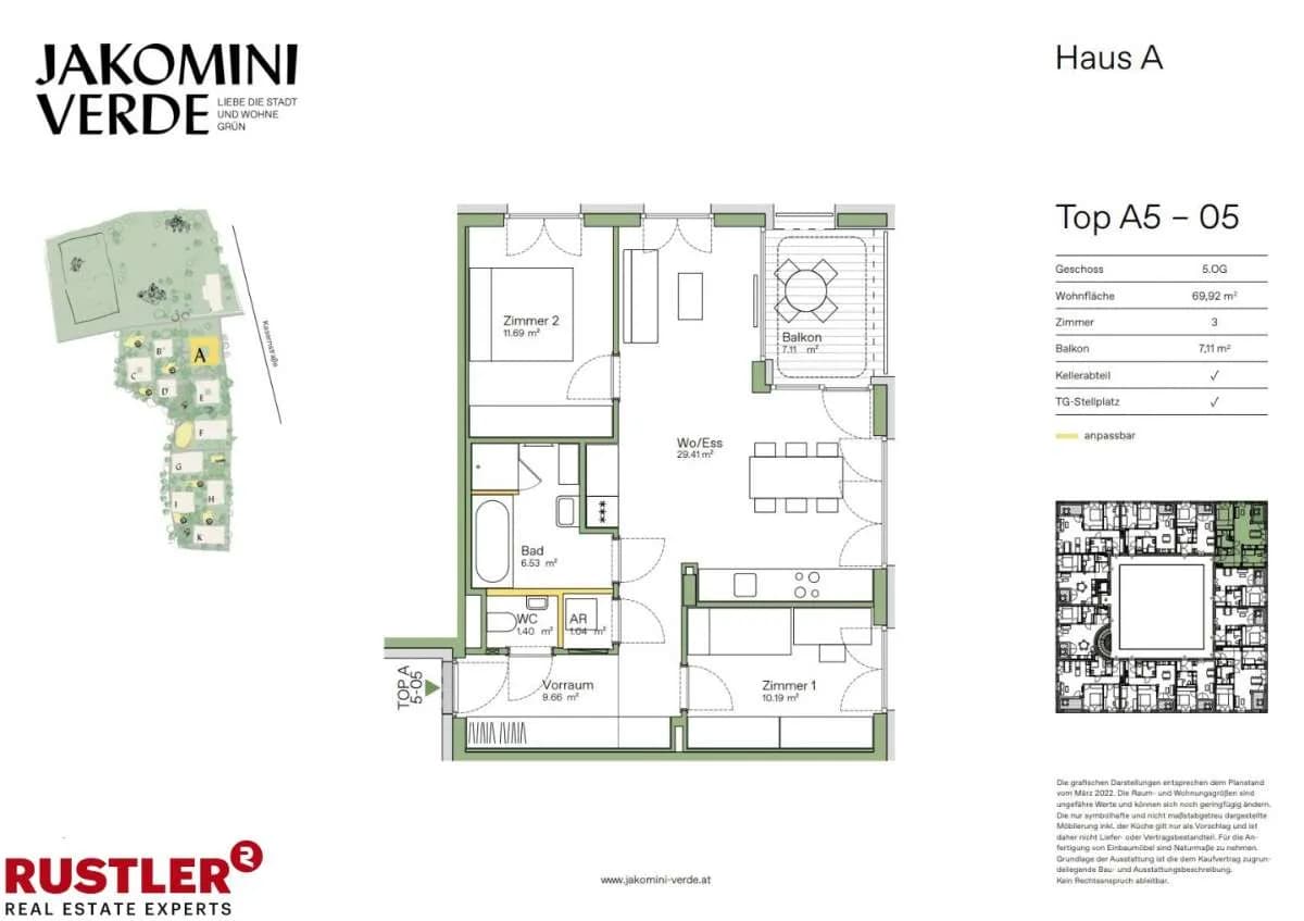 3-Zimmer-Wohnung kaufen in Graz – 70,23 m², € 351.000 – Bild 9 von 16
