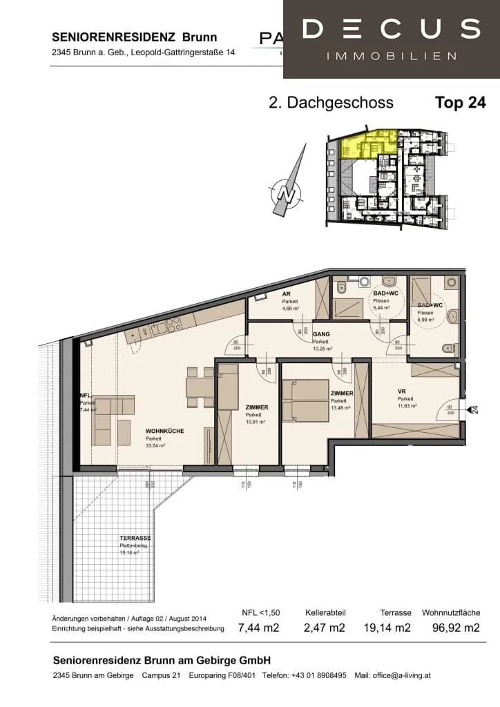 3-Zimmer-Wohnung mieten in Mödling – 96,92 m², € 1.495 – Bild 21 von 21