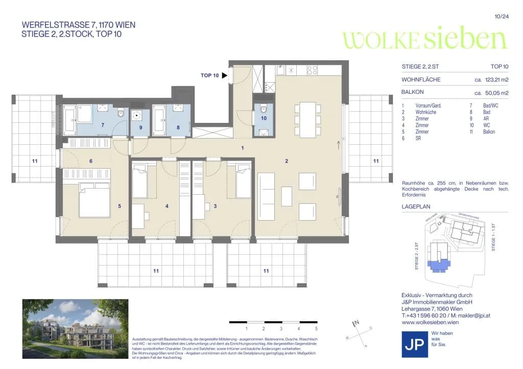 4-Zimmer-Wohnung kaufen in Wien – 123,21 m², € 1.399.000 – Bild 14 von 14
