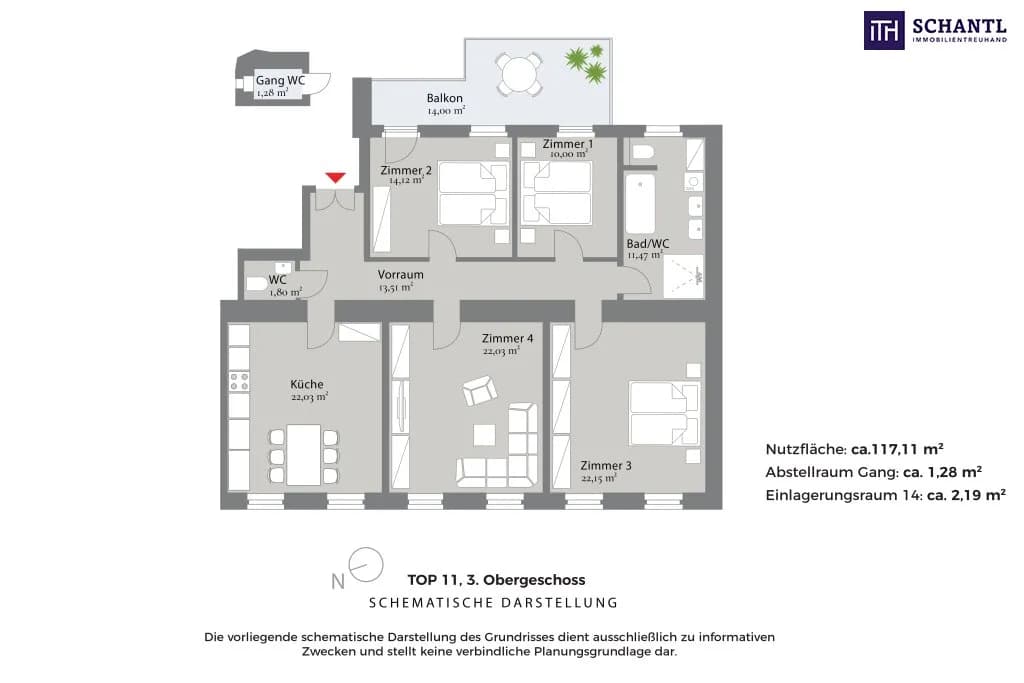 4-Zimmer-Wohnung kaufen in Wien – 117,11 m², € 695.000 – Bild 15 von 15