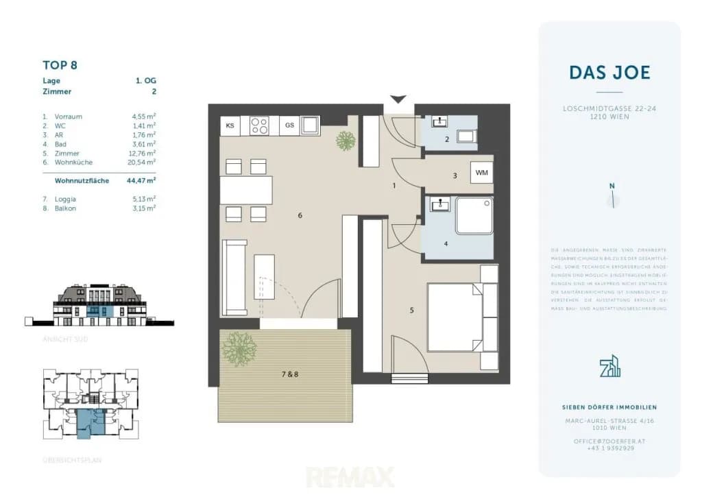 2-Zimmer-Wohnung kaufen in Wien – 44,5 m², € 336.000 – Bild 9 von 9