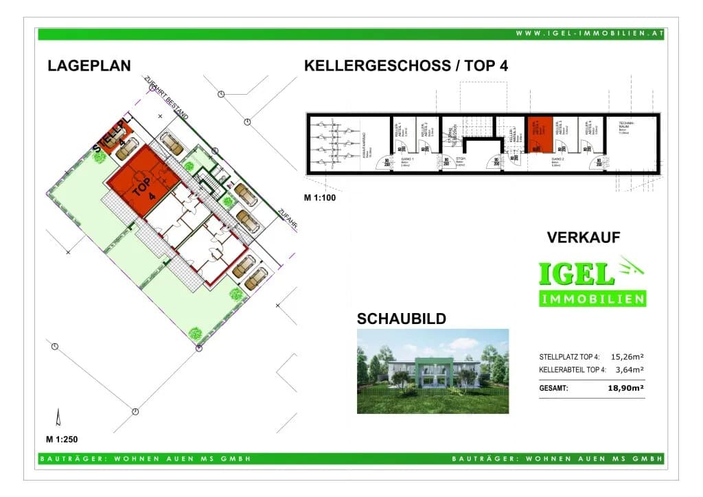 3-Zimmer-Wohnung kaufen in Villach – 60 m², € 294.500 – Bild 7 von 7