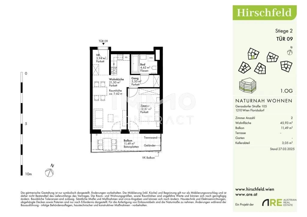 2-Zimmer-Wohnung kaufen in Wien – 45,93 m², € 269.000 – Bild 9 von 9