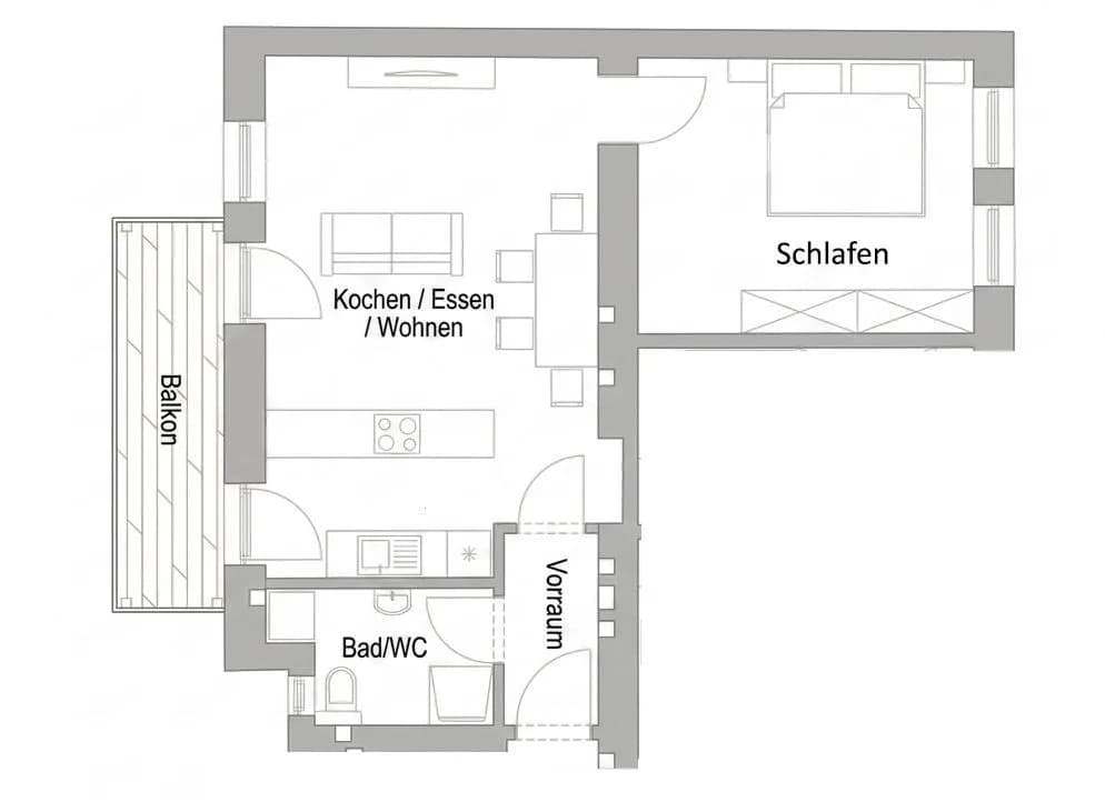 2-Zimmer-Wohnung mieten in Linz – 49,07 m², € 849 – Bild 10 von 10