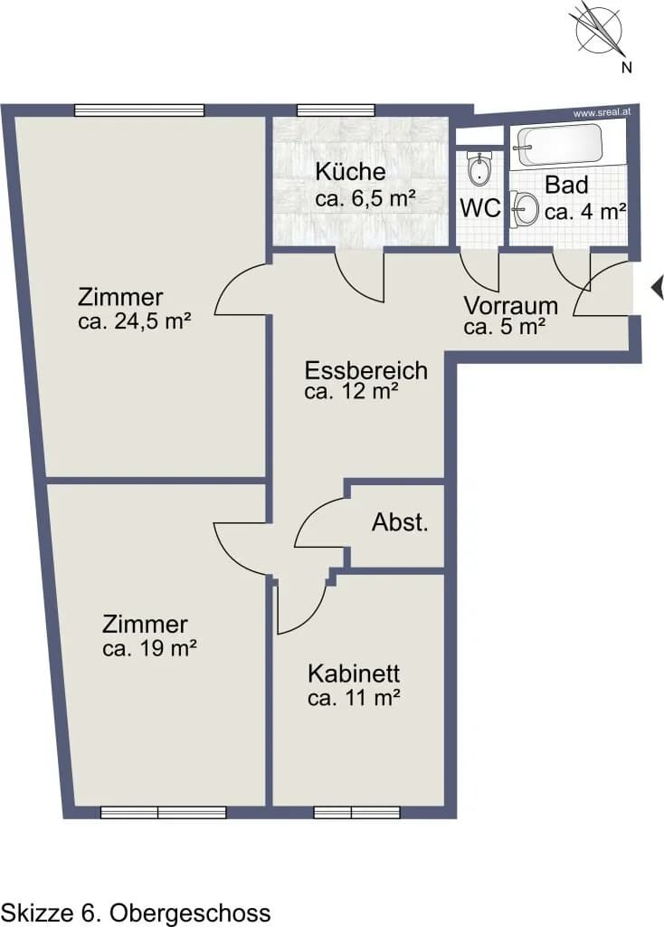3-Zimmer-Wohnung kaufen in Wien – 84 m², € 490.000 – Bild 12 von 13