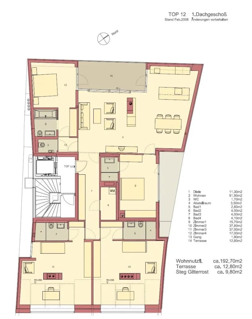 5-Zimmer-Wohnung mieten in Wien – 192,7 m², € 6.933 – Bild 34 von 34