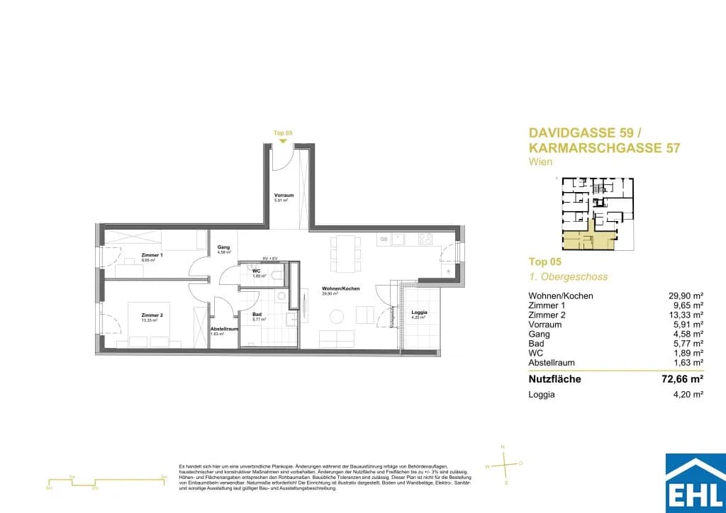 Immobilie kaufen in Wien – 72,66 m², € 368.235 – Bild 6 von 6