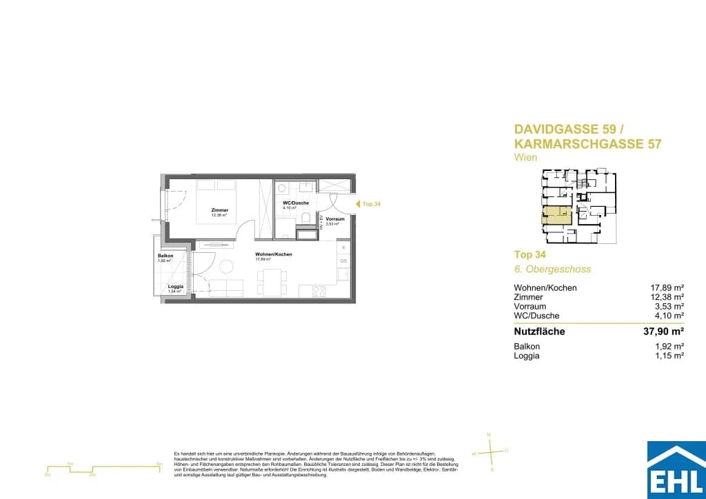 Immobilie kaufen in Wien – 37,9 m², € 257.828 – Bild 6 von 6