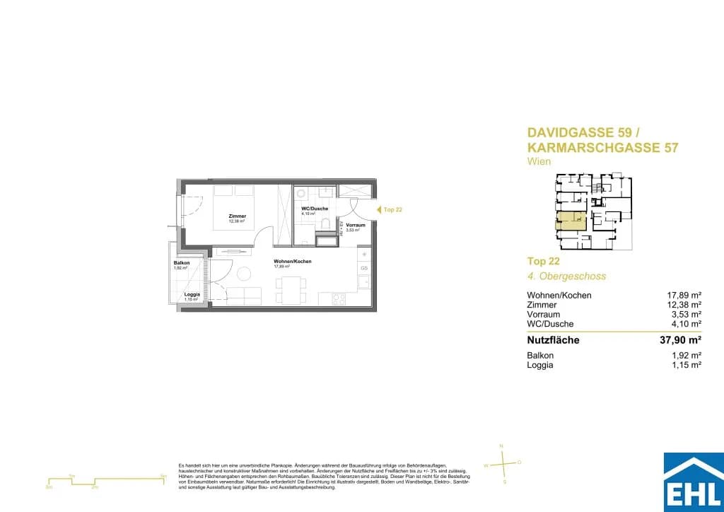 Immobilie kaufen in Wien – 37,9 m², € 231.584 – Bild 6 von 6