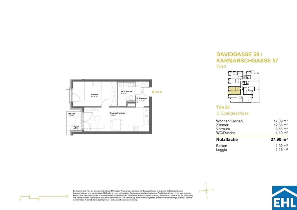 Immobilie kaufen in Wien – 37,9 m², € 238.062 – Bild 6 von 6