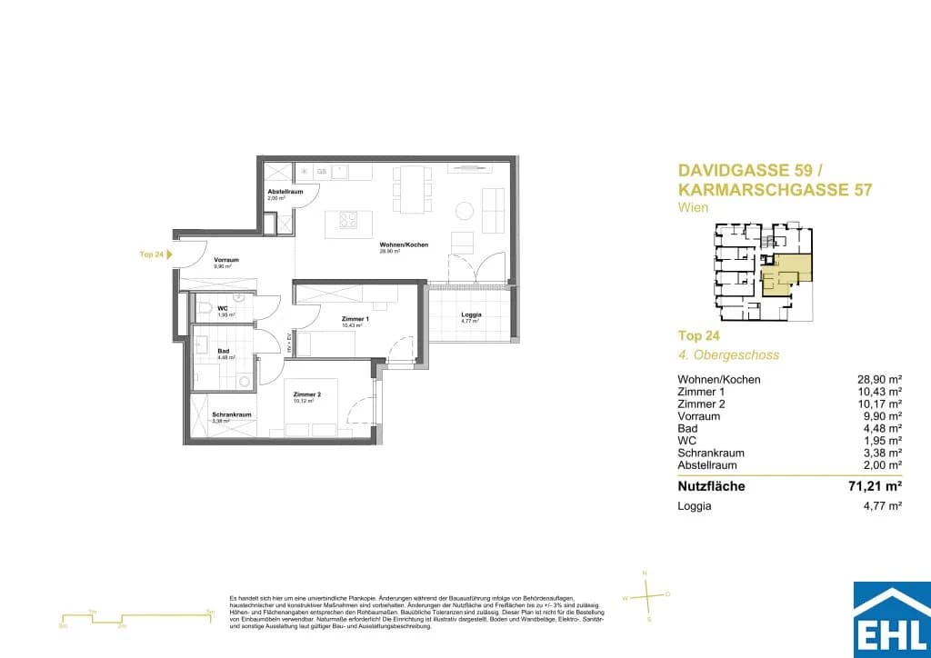 Immobilie kaufen in Wien – 71,21 m², € 422.534 – Bild 6 von 6