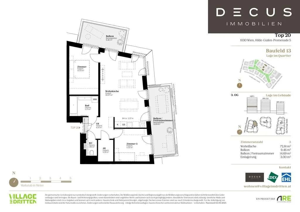 3-Zimmer-Wohnung kaufen in Wien – 73,16 m², € 573.000 – Bild 10 von 10
