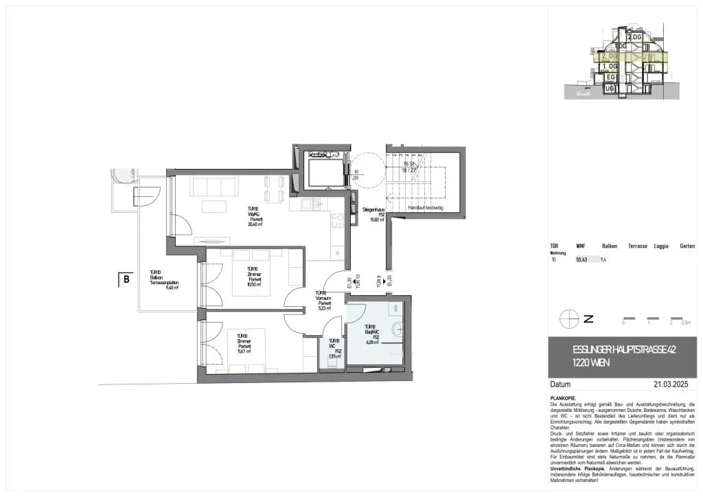 3-Zimmer-Wohnung kaufen in Wien – 56,66 m², € 339.000 – Bild 13 von 13