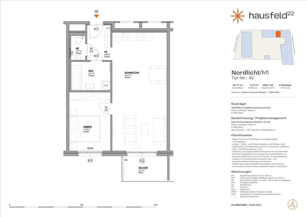 2-Zimmer-Wohnung mieten in Wien – 52,77 m², € 1.040 – Bild 2 von 18