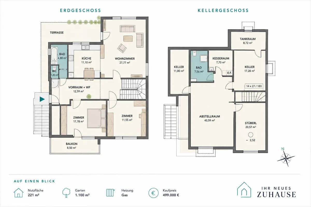 3-Zimmer-Haus kaufen in Mödling – 107 m², € 499.000 – Bild 10 von 13