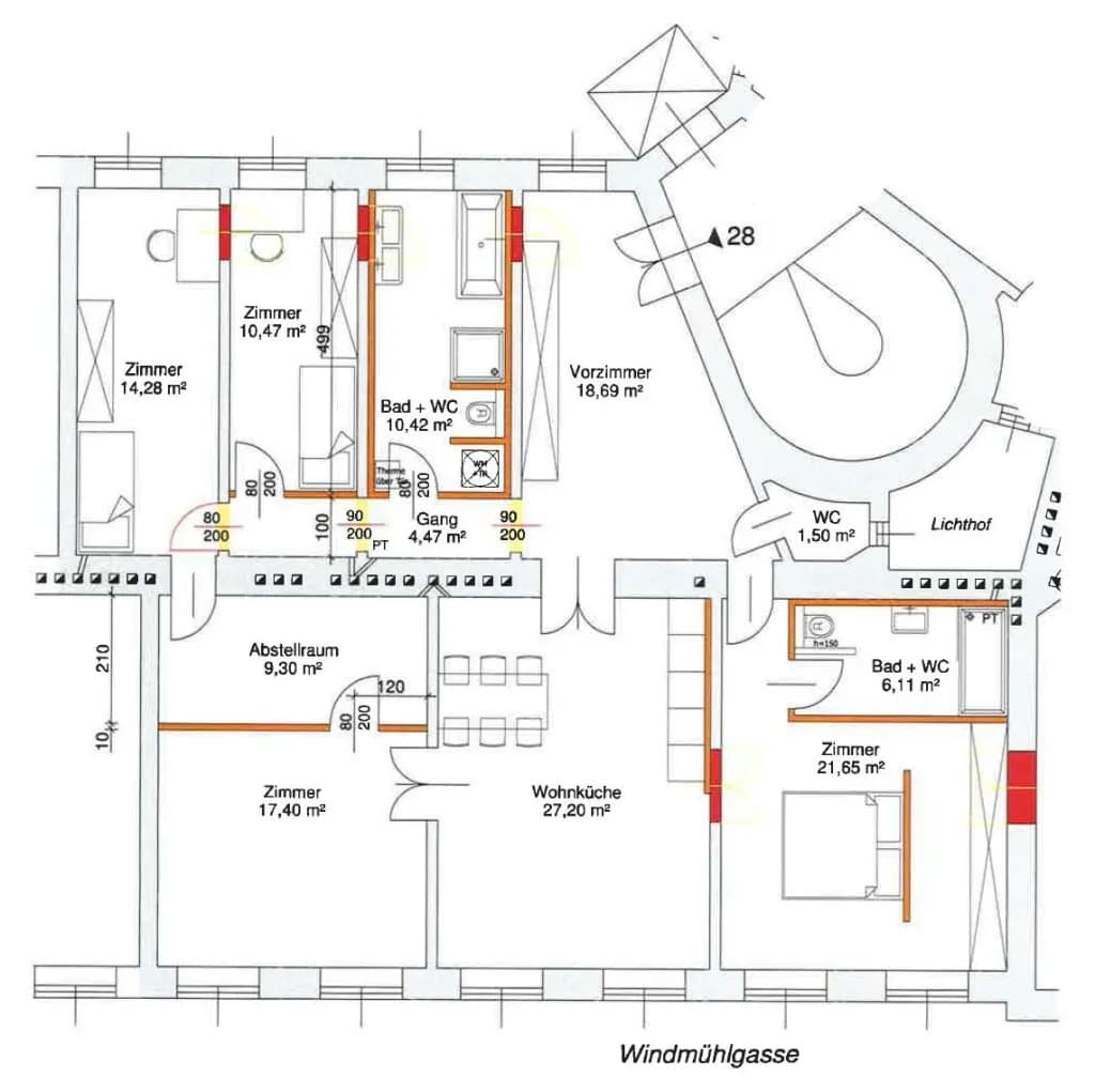 5-Zimmer-Wohnung mieten in Wien – 141,49 m², € 2.607 – Bild 16 von 16