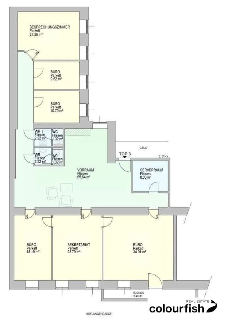 6-Zimmer-Gewerbeimmobilie mieten in Wien – 199 m², € 4.727 – Bild 12 von 12