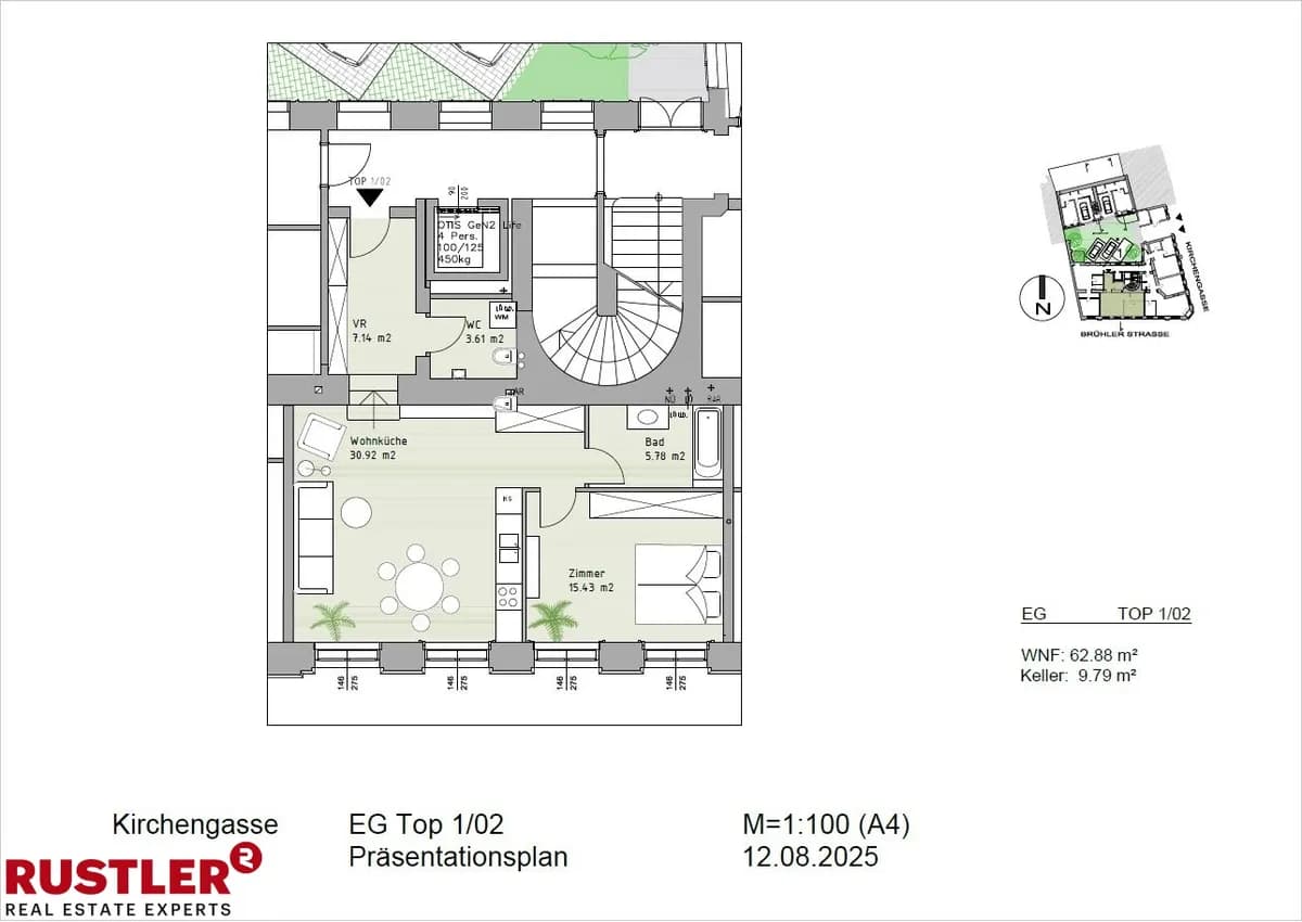 2-Zimmer-Wohnung kaufen in Mödling – 62,88 m², € 435.000 – Bild 10 von 13