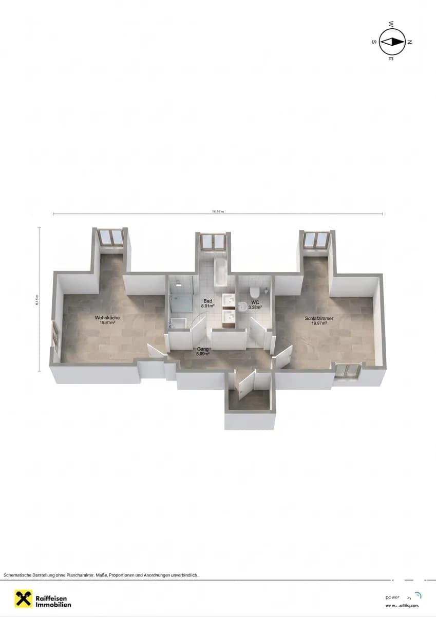 2-Zimmer-Wohnung kaufen in Scheibbs – 59,15 m², € 143.399 – Bild 10 von 10