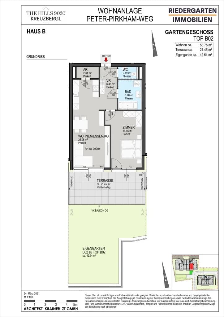2-Zimmer-Wohnung kaufen in Klagenfurt – 58,75 m², € 449.000 – Bild 6 von 7