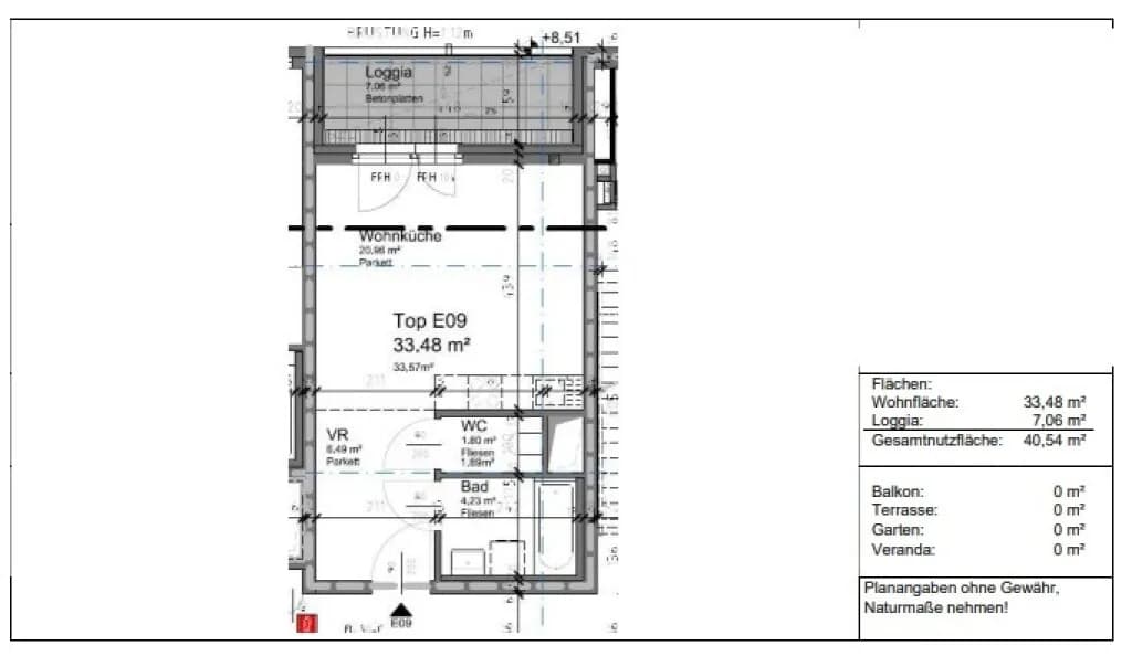 1-Zimmer-Wohnung kaufen in Graz – 41 m², € 179.900 – Bild 13 von 13