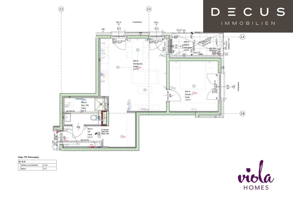 2-Zimmer-Wohnung mieten in Wien – 51,54 m², € 985 – Bild 21 von 21