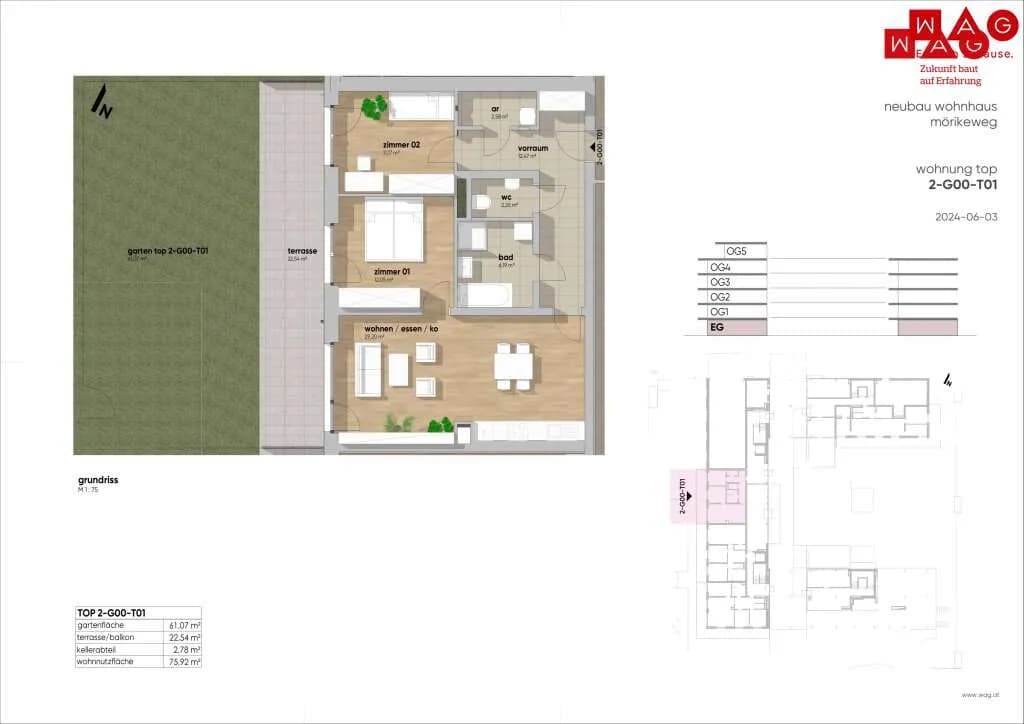 3-Zimmer-Wohnung kaufen in Linz – 75,92 m², € 487.110 – Bild 23 von 25