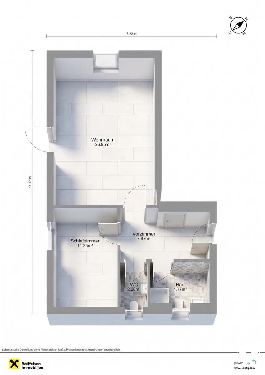 2-Zimmer-Wohnung kaufen in Scheibbs – 57,44 m², € 166.730 – Bild 12 von 12