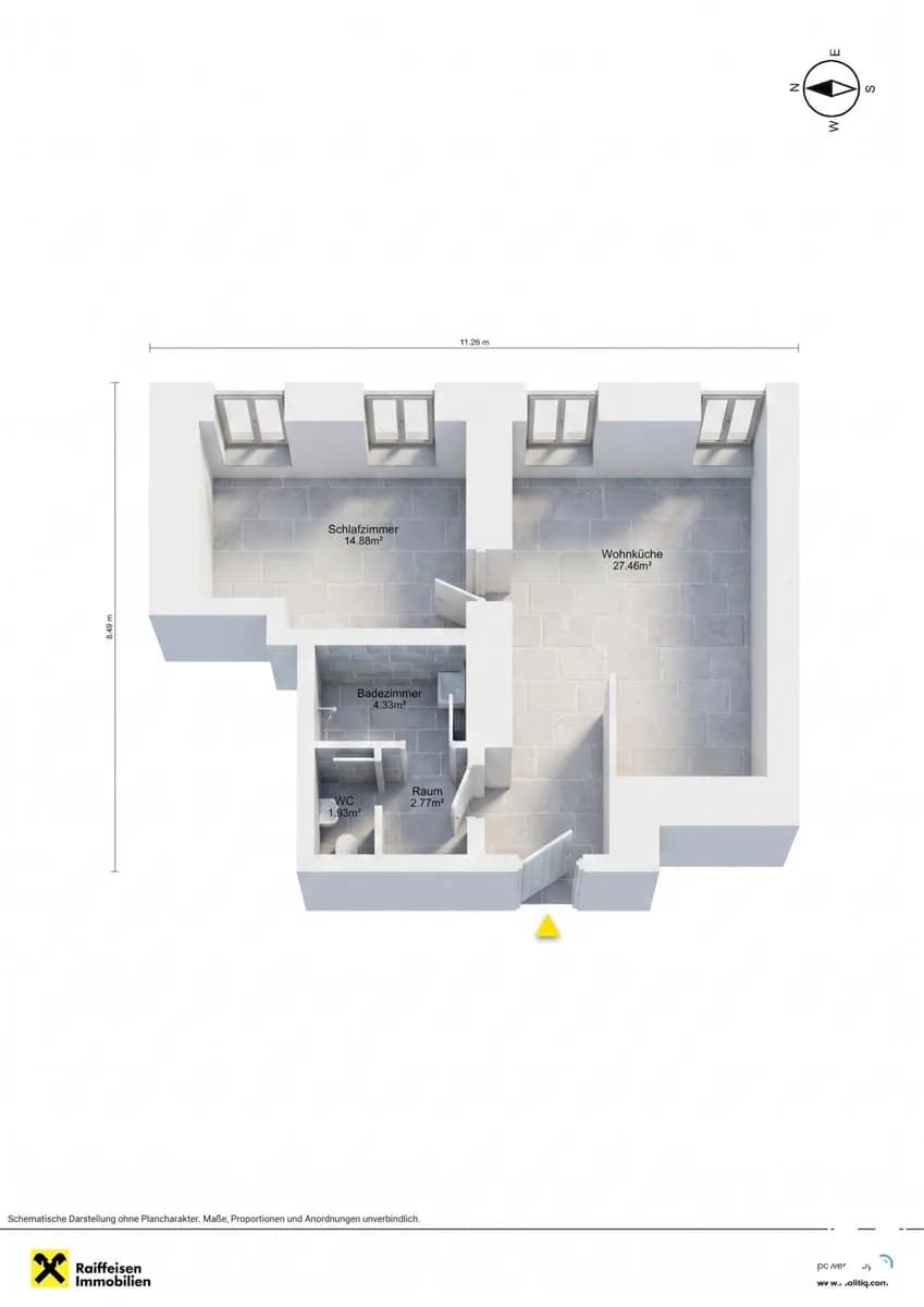 2-Zimmer-Wohnung kaufen in Scheibbs – 61,97 m², € 166.730 – Bild 14 von 14