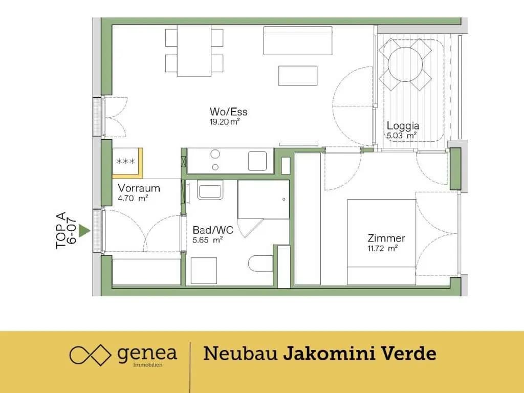 2-Zimmer-Wohnung kaufen in Graz – 41,26 m², € 224.000 – Bild 2 von 17