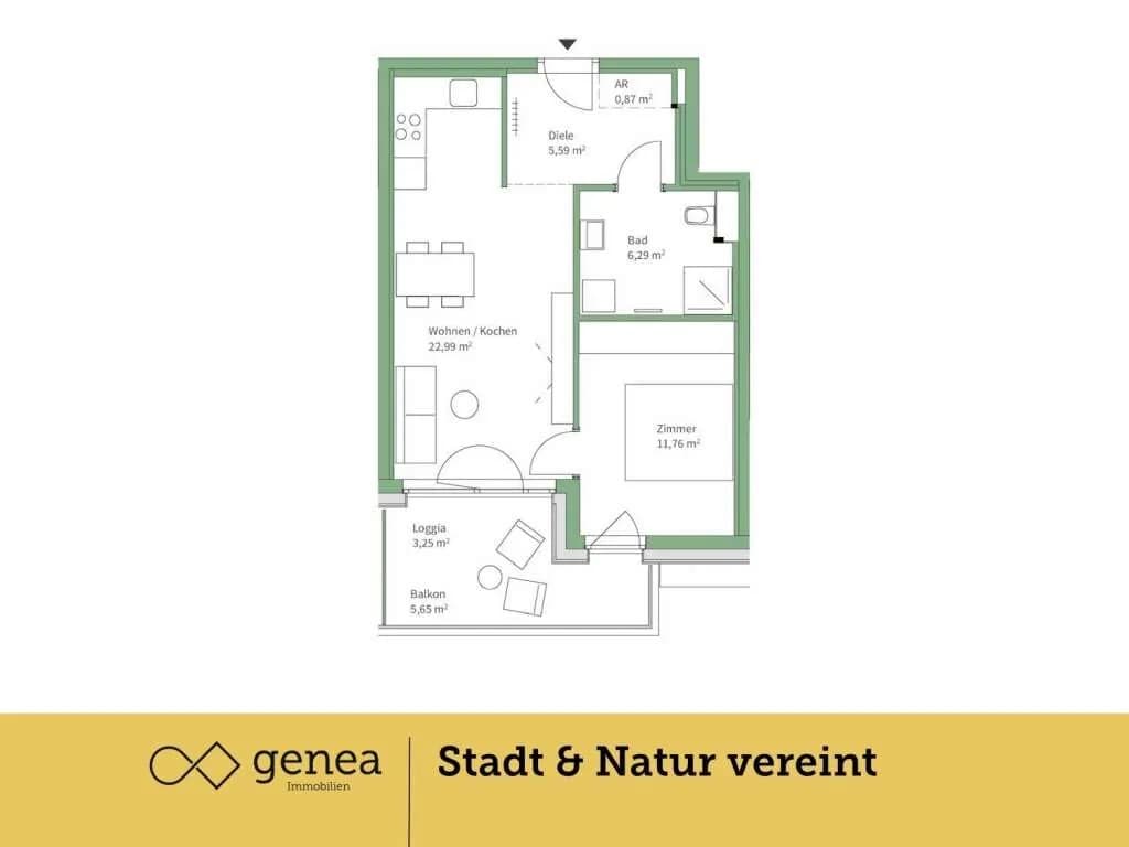 2-Zimmer-Wohnung kaufen in Graz – 47,5 m², € 249.000 – Bild 2 von 18