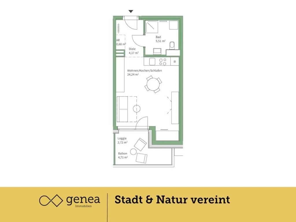 1-Zimmer-Wohnung kaufen in Graz – 34,6 m², € 179.000 – Bild 2 von 17