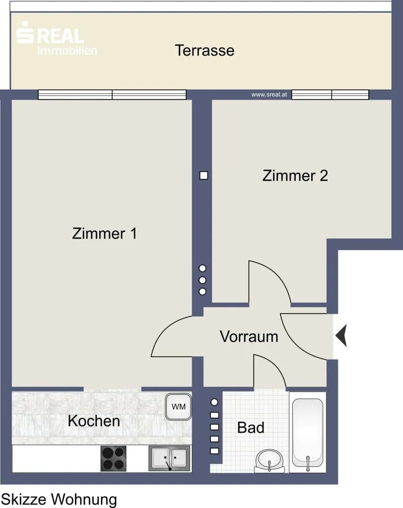 2-Zimmer-Wohnung mieten in Wien – 48,5 m², € 845 – Bild 15 von 16