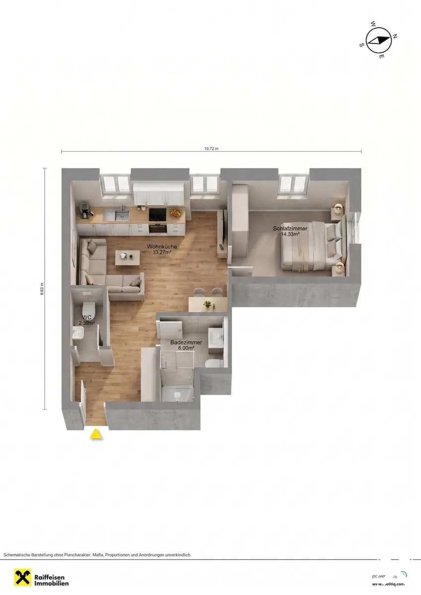 2-Zimmer-Wohnung kaufen in Scheibbs – 55,12 m², € 151.178 – Bild 12 von 12