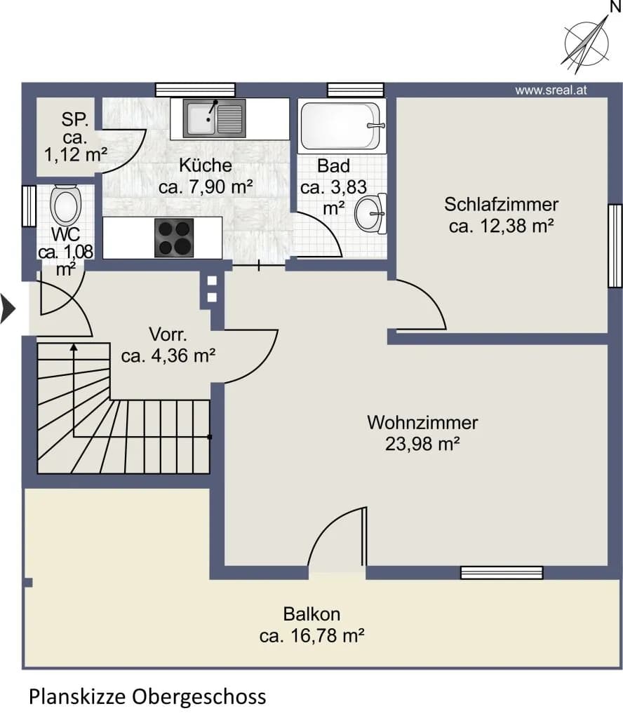 3-Zimmer-Haus kaufen in Lilienfeld – 85 m², € 167.000 – Bild 21 von 21