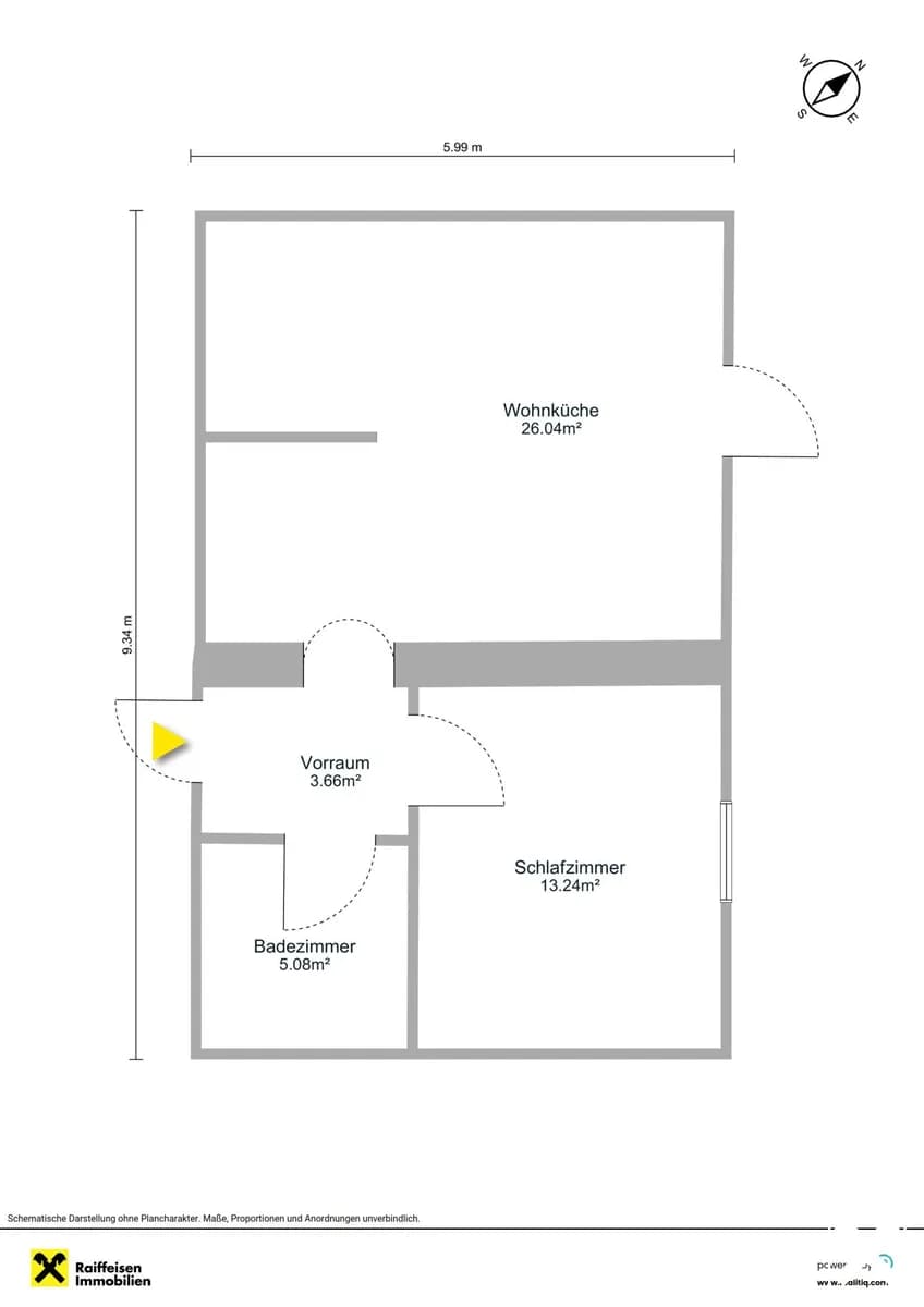2-Zimmer-Wohnung kaufen in Scheibbs – 49,75 m², € 143.399 – Bild 13 von 14