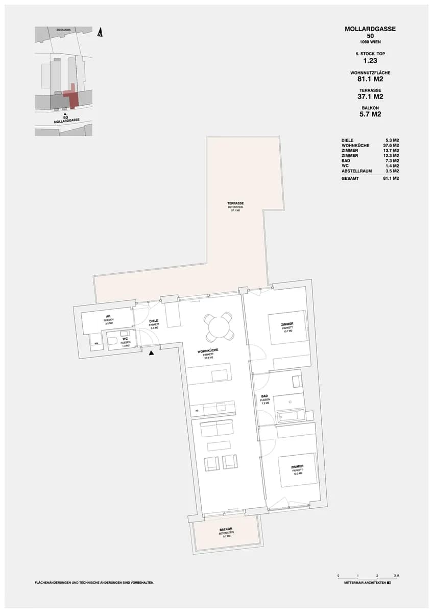 3-Zimmer-Wohnung mieten in Wien – 81,1 m², € 2.399 – Bild 24 von 24