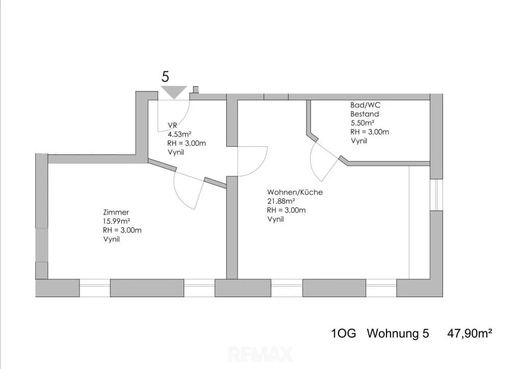 2-Zimmer-Wohnung mieten in Deutschlandsberg – 47,9 m², € 607 – Bild 12 von 12