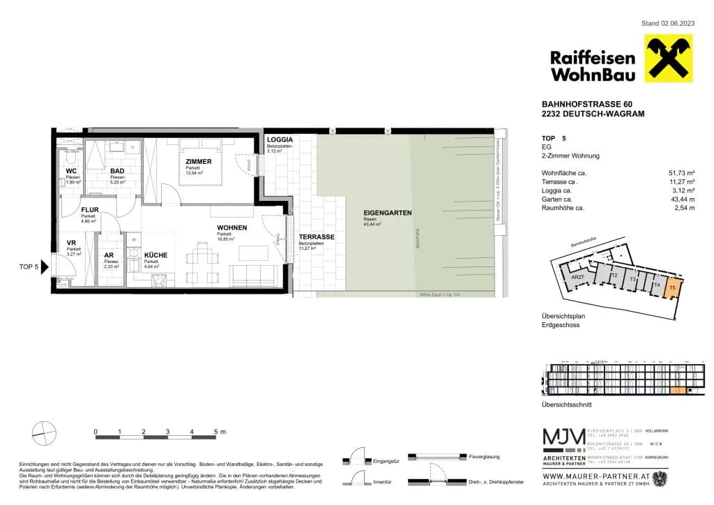 2-Zimmer-Wohnung kaufen in Gänserndorf – 51,73 m², € 298.200 – Bild 18 von 18
