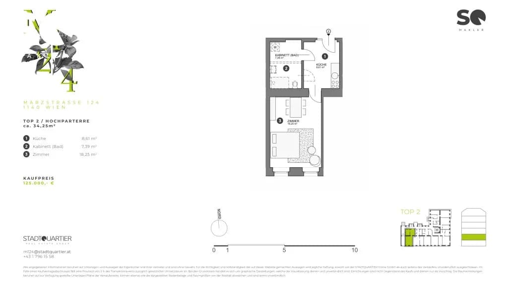 Immobilie kaufen in Wien – 38,98 m², € 129.000 – Bild 4 von 4