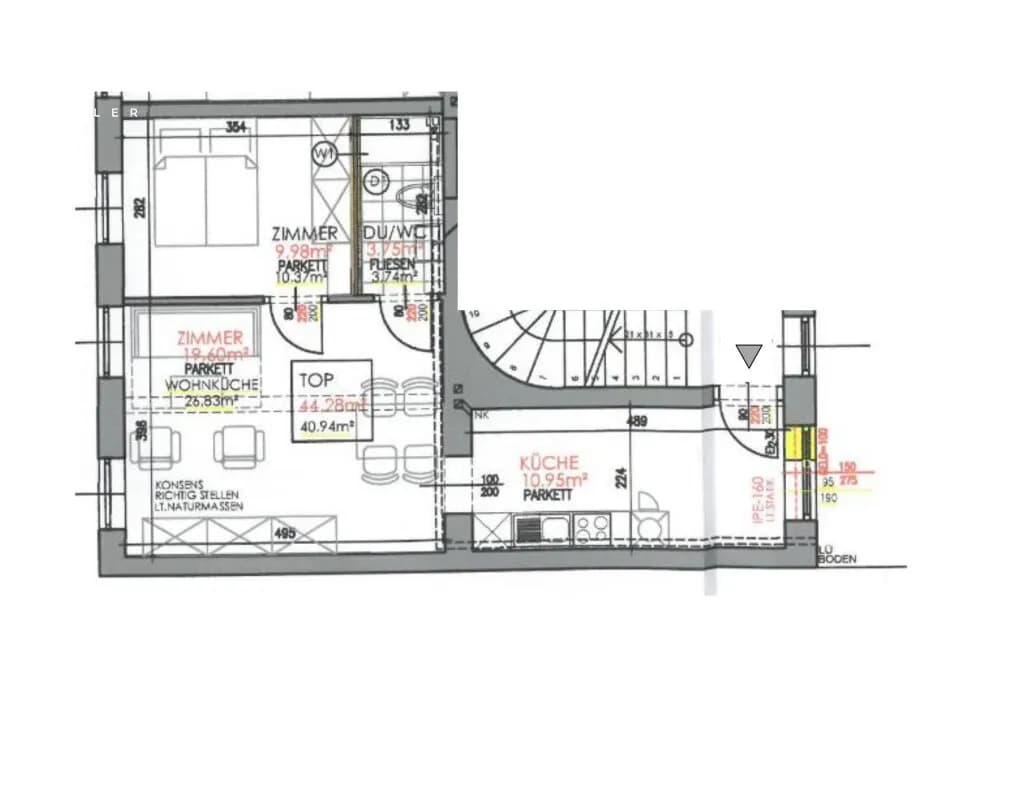 2-Zimmer-Wohnung kaufen in Wien – 44,28 m², € 249.000 – Bild 8 von 8