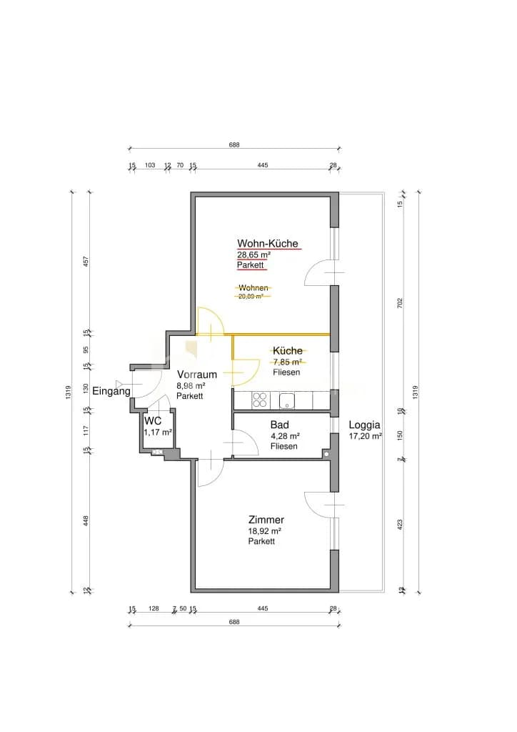 2-Zimmer-Wohnung kaufen in Wien – 79,2 m², € 749.000 – Bild 20 von 20