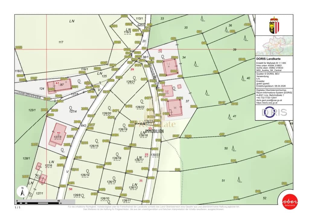 Grundstück kaufen in Gmunden – 829 m², € 145.000 – Bild 2 von 5