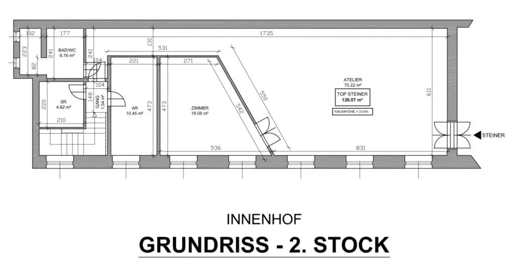 Gewerbeimmobilie mieten in Wien – 126 m², € 1.890 – Bild 7 von 7