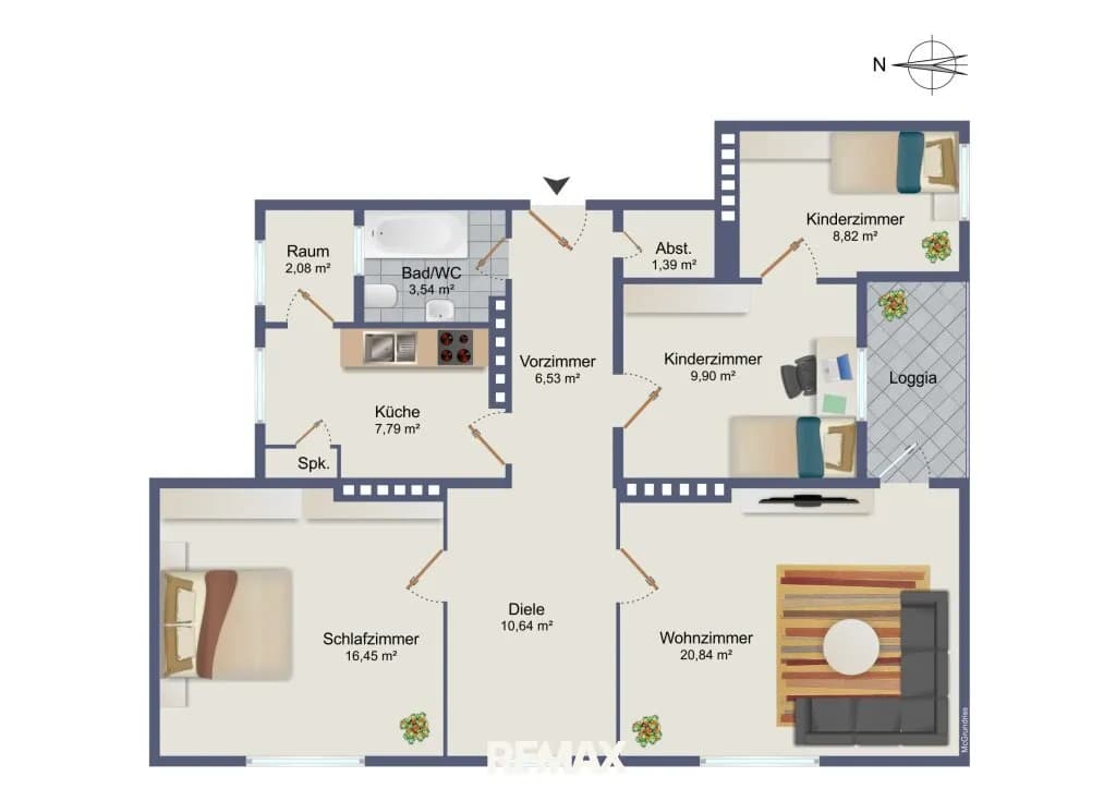 4-Zimmer-Wohnung mieten in Graz – 89 m², € 990 – Bild 2 von 18