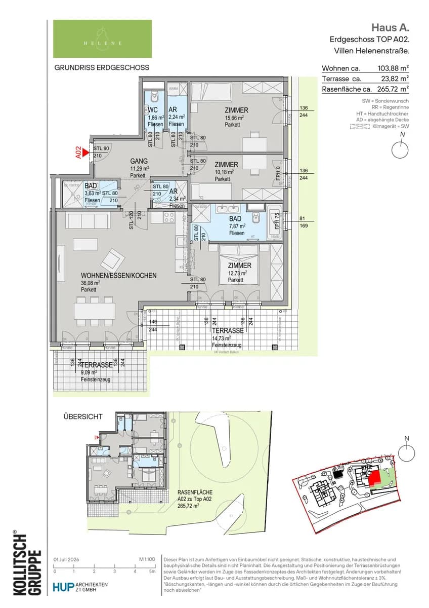 4-Zimmer-Wohnung kaufen in Baden – 103,88 m², € 858.000 – Bild 9 von 10