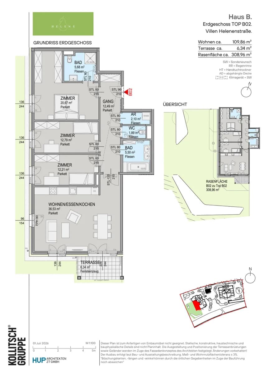4-Zimmer-Wohnung kaufen in Baden – 109,86 m², € 868.000 – Bild 9 von 10