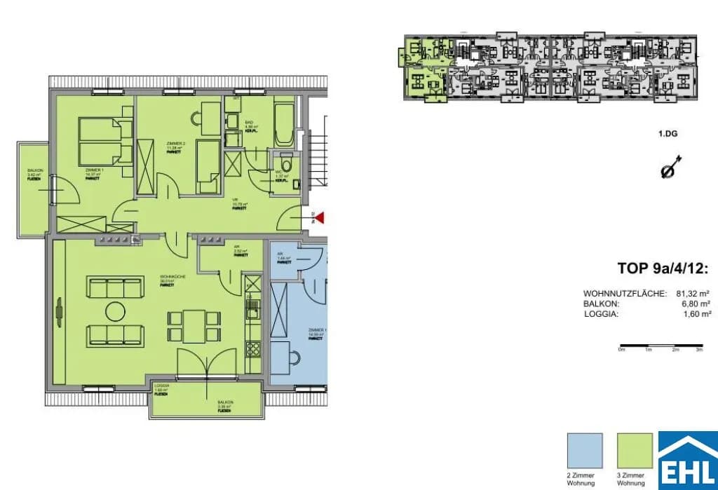 3-Zimmer-Wohnung mieten in Wien – 81,32 m², € 1.550 – Bild 12 von 12