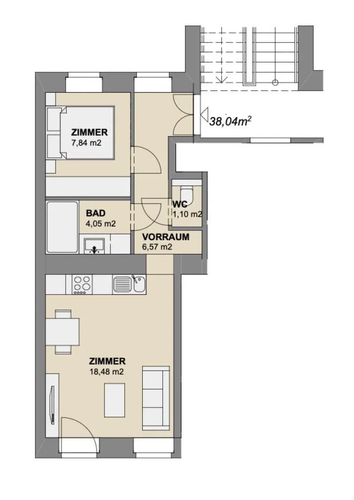 3-Zimmer-Wohnung kaufen in Wien – 70 m², € 259.000 – Bild 18 von 19