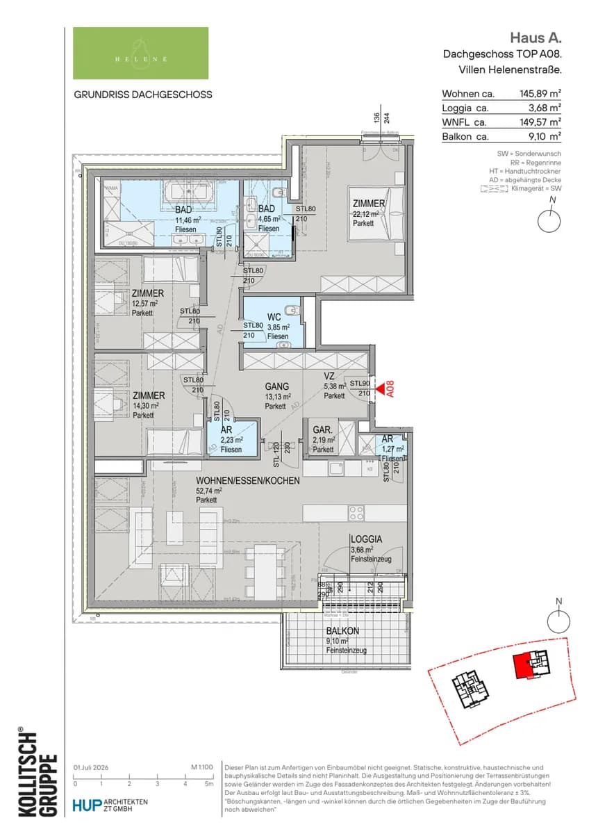 4-Zimmer-Wohnung kaufen in Baden – 145,89 m², € 1.068.000 – Bild 14 von 14